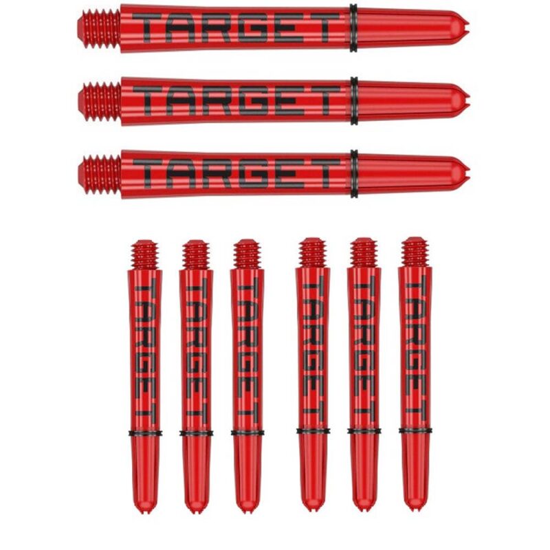 Billaresbalsalobre Cañas Target Pro Grip Shaft Short 3 sets Red Black (48mm) 380321 - Imagen 3