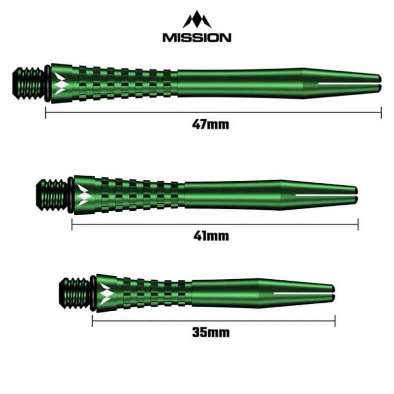 Billaresbalsalobre Cañas Mission Aluminio Atom Shaft Green 35mm S1907 - Imagen 4