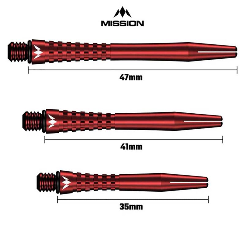 Billaresbalsalobre Cañas Mission Aluminio Atom Shaft Red 47mm M001426 - Imagen 4