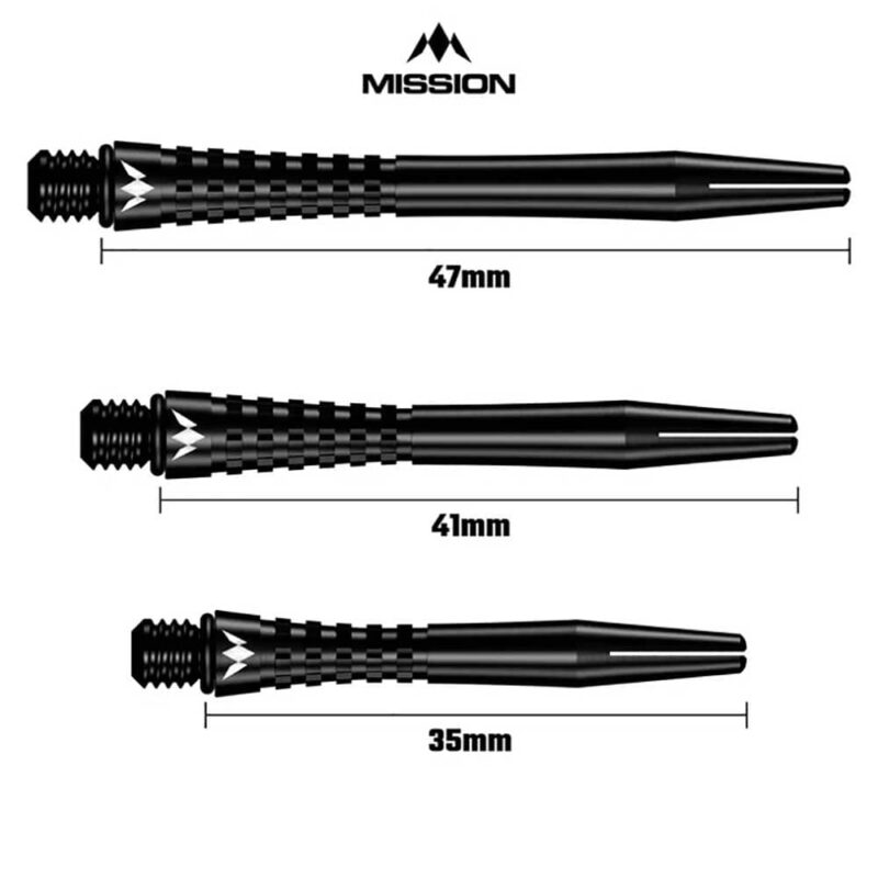 Billaresbalsalobre Cañas Mission Aluminio Atom Shaft Black 35mm M001570 - Imagen 4