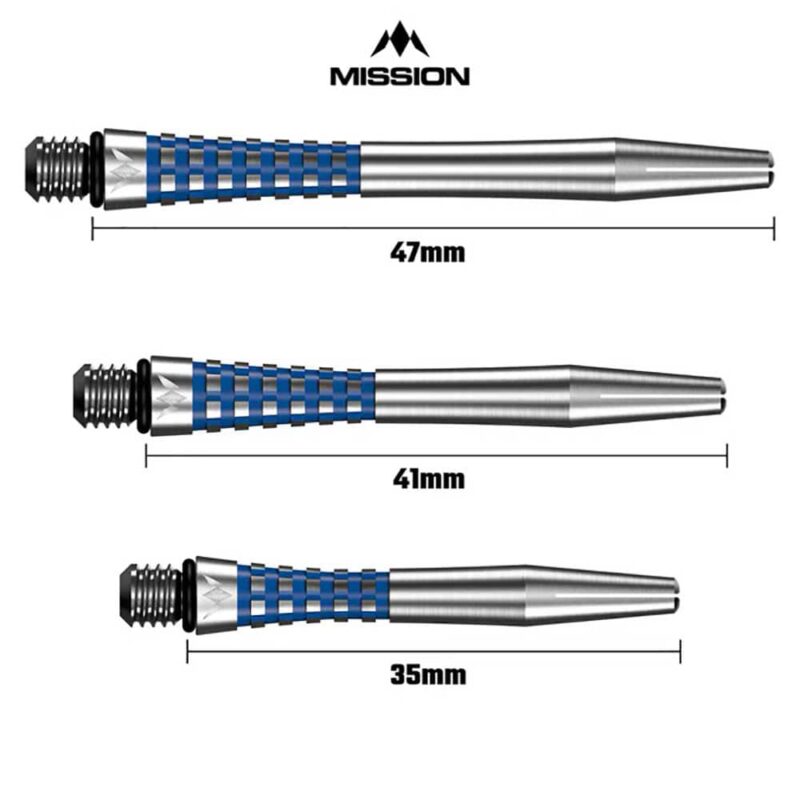 Billaresbalsalobre Cañas Mission Aluminio Atom 13 Shaft Natural Blue 47mm M001438 - Imagen 3