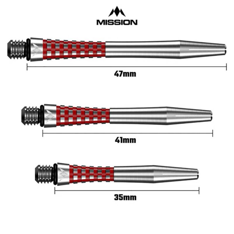 Billaresbalsalobre Cañas Mission Aluminio Atom 13 Shaft Natural Red 35mm M001439 - Imagen 4