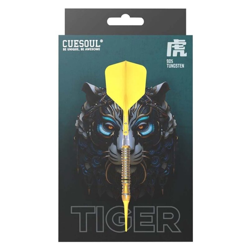 Billaresbalsalobre Dardos Cuesoul Zodiac Tiger Punta Plastico 90% 19g - Imagen 6