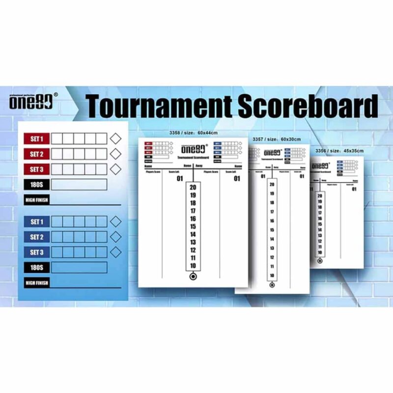 Billaresbalsalobre Pizarra One80 Tournament Scoreboard 60x44cm 3358. - Imagen 4