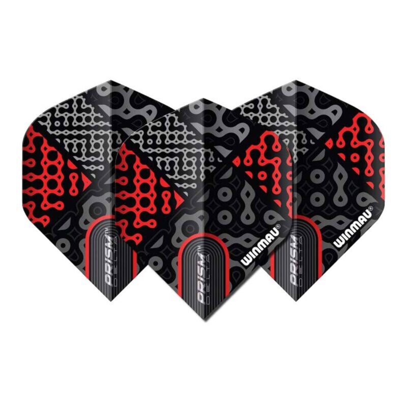 Billaresbalsalobre Plumas Winmau Darts Prism Delta Cypher Rojo Negro 6915.279 - Imagen 2