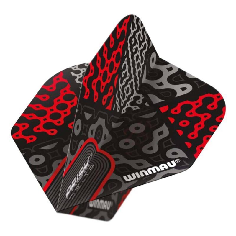 Billaresbalsalobre Plumas Winmau Darts Prism Delta Cypher Rojo Negro 6915.279 - Imagen 3