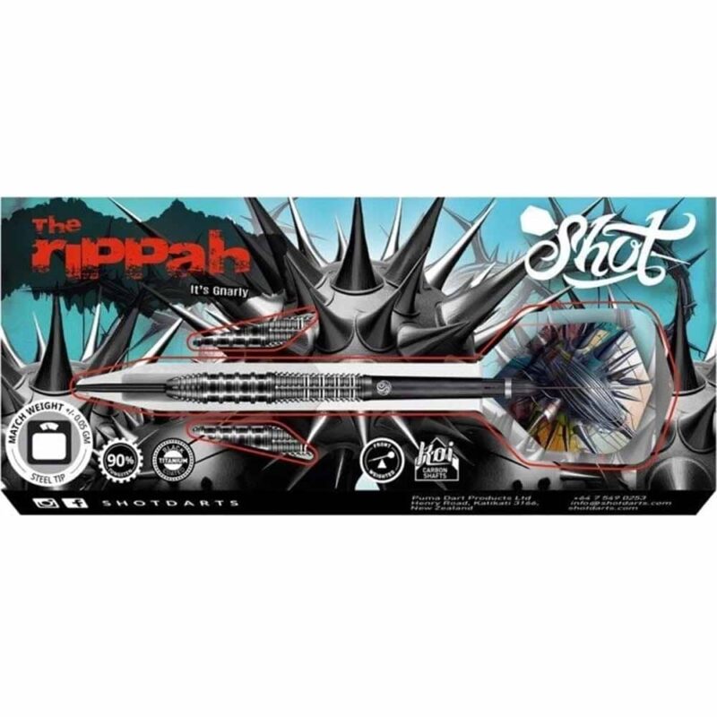 Billaresbalsalobre Dardos Shot Darts Gnarly Rippah 90% 22gr  SH-GRST-22 - Imagen 5