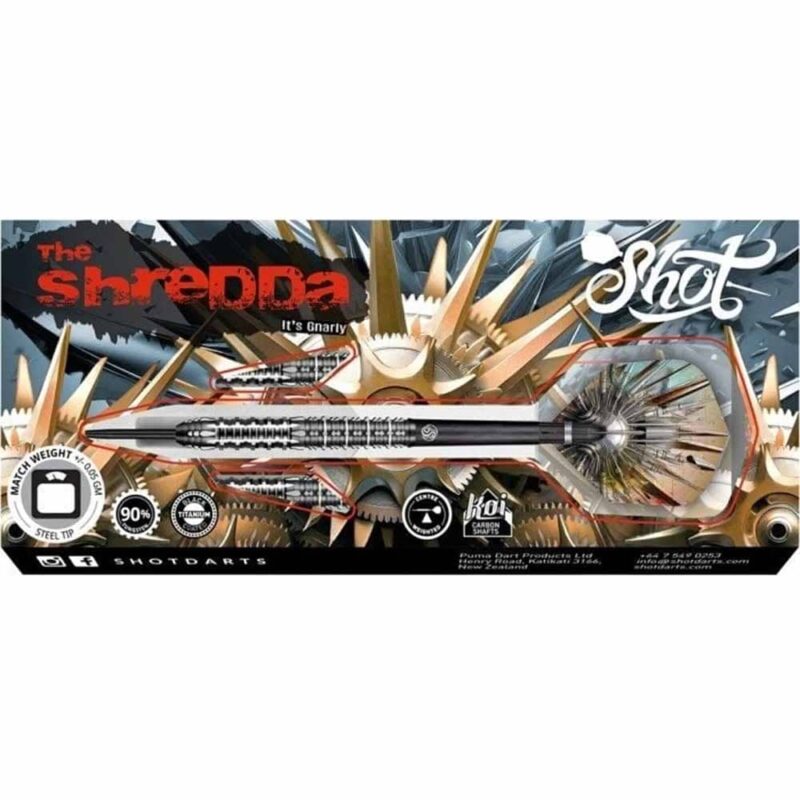 Billaresbalsalobre Dardos Shot Darts Gnarly Shredda 90% 23gr  SH-GSST-23 - Imagen 5